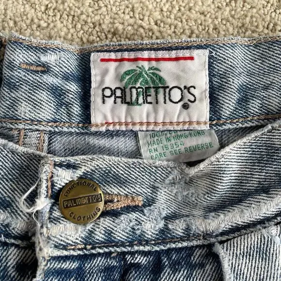 🔥VTG Palmetto’s Acid Wash Tapered Leg High Waist Crease Mom’s Jeans Waist 28” - Picture 9 of 16